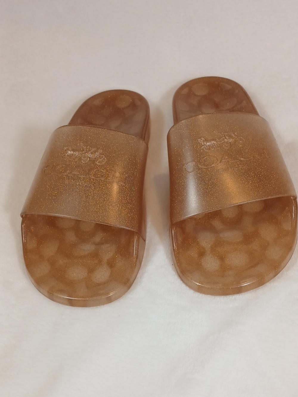 Coach Ulyssa Jelly Shimmery  Slide Sandals Women's Sz 9/9.5